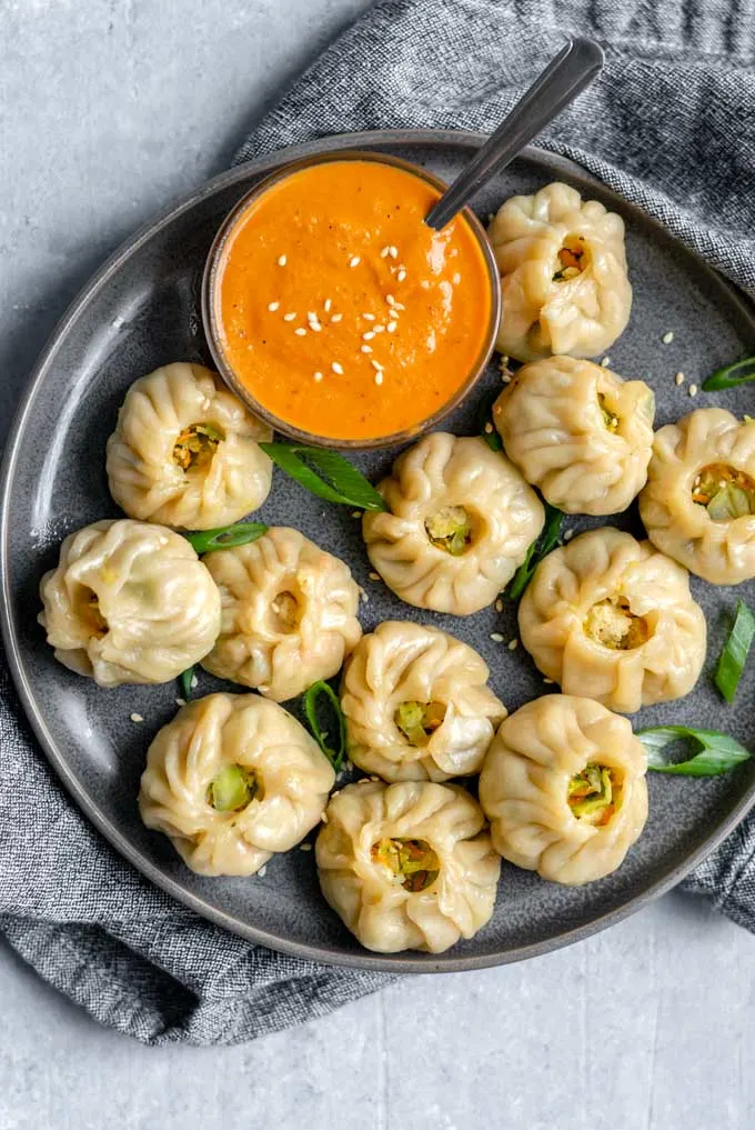 Soya/ Veg Afghani Momos 